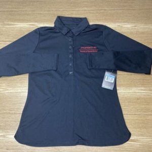 Nike Golf Women's Polo Shirt Dri-Fit Logo Collared Pullover Size M NWT